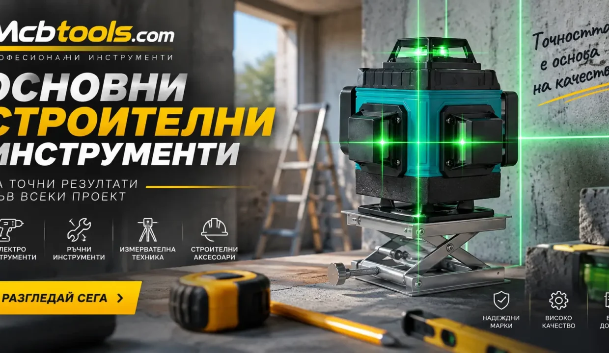 Основни строителни инструменти Mcbtools.com